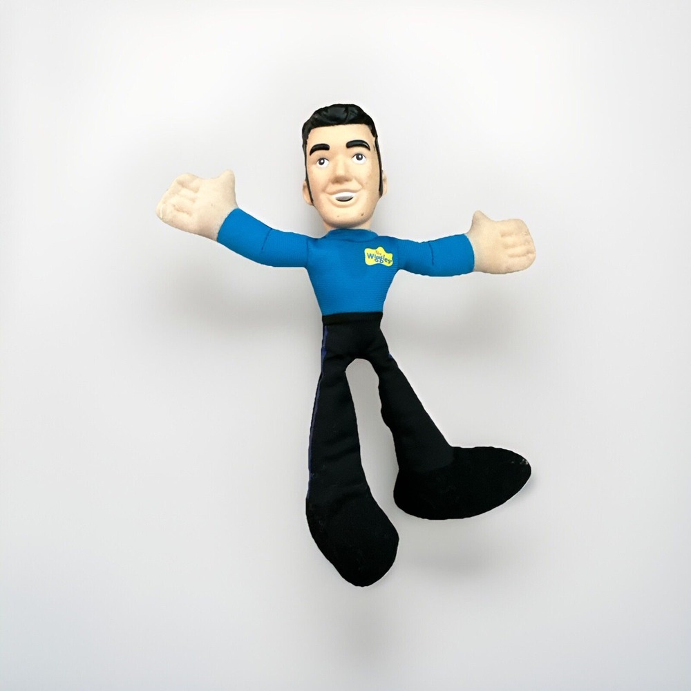 2008 Blue Used Wiggles Plushes, Plain Shirt
